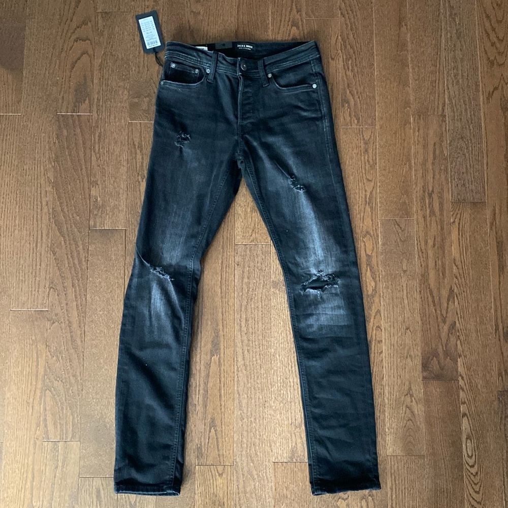 NWT Jack & Jones Glenn Icon Super-Stretch Slim-Fit Jeans